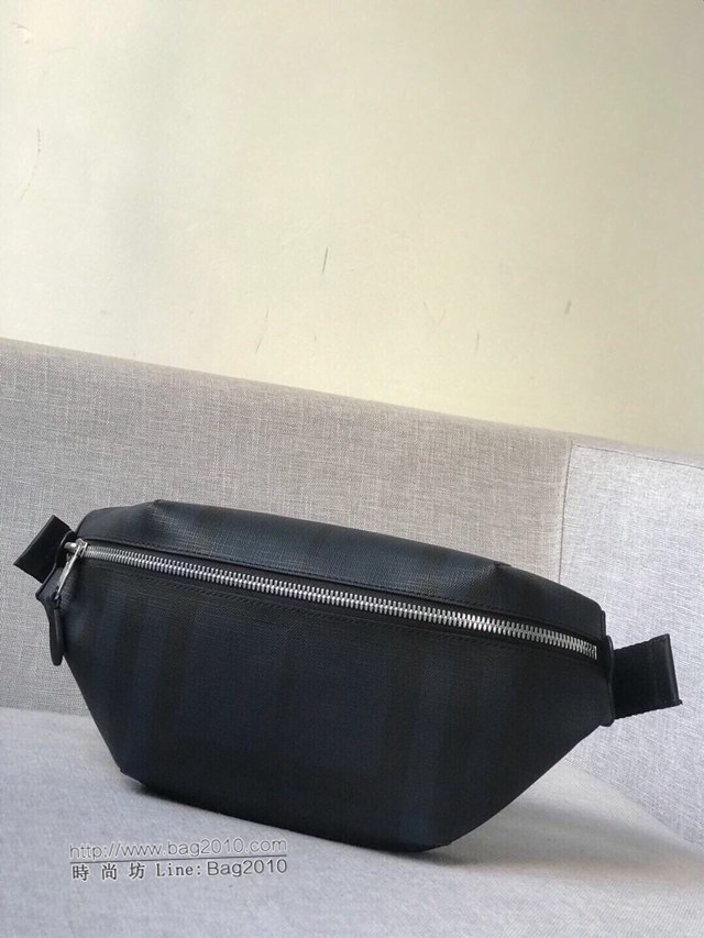 Burberry專櫃新款包包 巴寶莉London格紋腰包胸包挎包  db1013